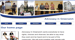 Desktop Screenshot of advocacyingreenwich.org.uk